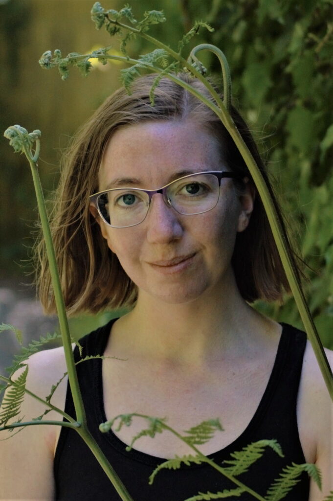 Picture of the author surrounded by bracken